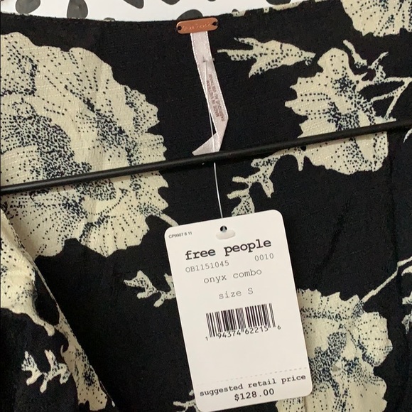 NWT Free People Black French Quarter Mini Dress - Picture 4 of 7